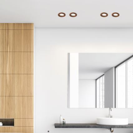 LED Kattovalaisin WOODY SPOT LED/5,5W/230V 4000K kirsikka ? 10 cm