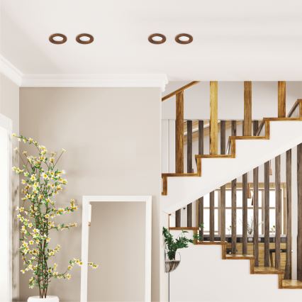 LED Kattovalaisin WOODY SPOT LED/5,5W/230V 4000K kirsikka ? 10 cm