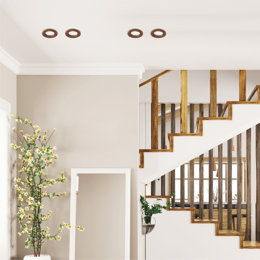 LED Kattovalaisin WOODY SPOT LED/5,5W/230V 4000K kirsikka ? 10 cm