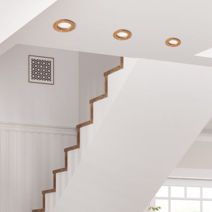 LED Kattovalaisin WOODY SPOT LED/5,5W/230V 4000K tammi ? 10 cm