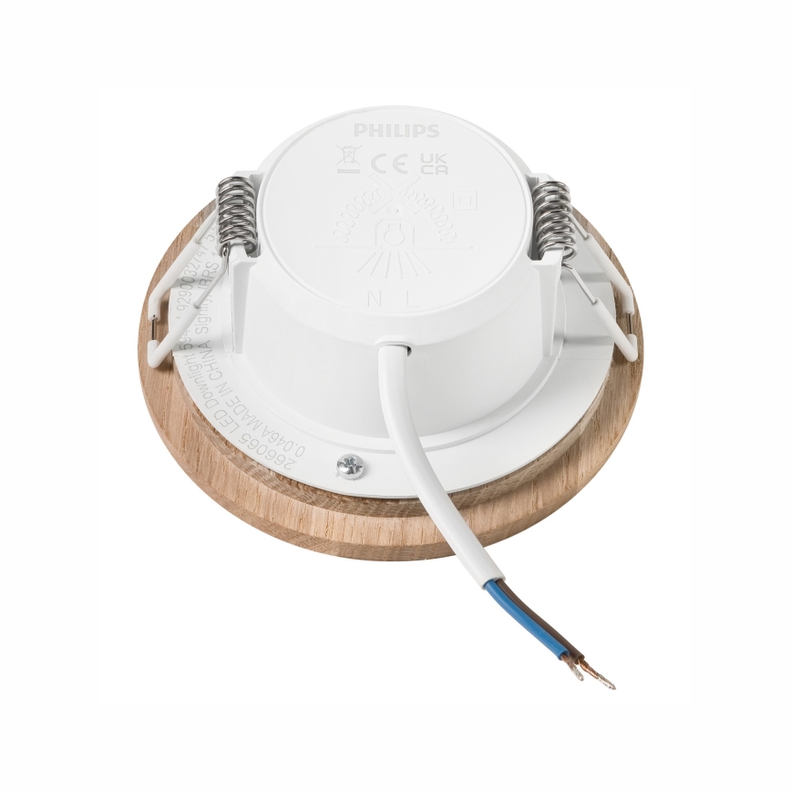 LED Kattovalaisin WOODY SPOT LED/5,5W/230V 4000K tammi ? 10 cm