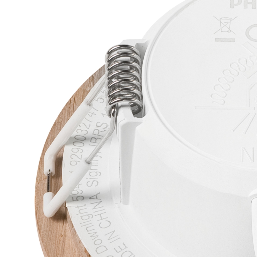 LED Kattovalaisin WOODY SPOT LED/5,5W/230V 4000K tammi ? 10 cm