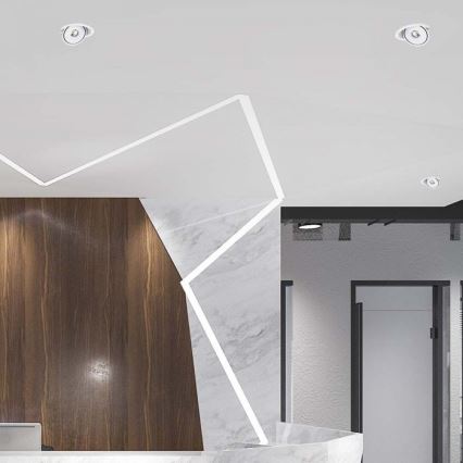 LED alasvalopistevalaisin LED/28W/230V 3000/4000/6400K halkaisija 20 cm valkoinen