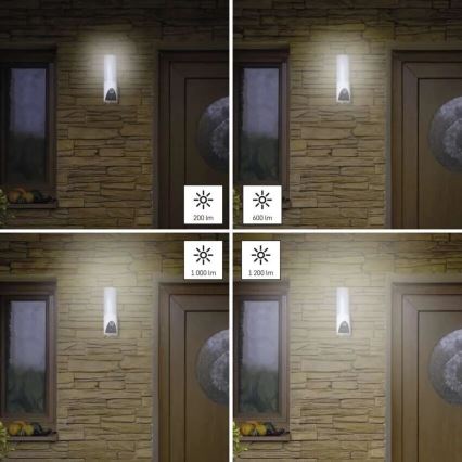 LED Älykäs ulkokamera valolla GoSmart LED/12W/230V IP65 Wi-Fi Tuya valkoinen