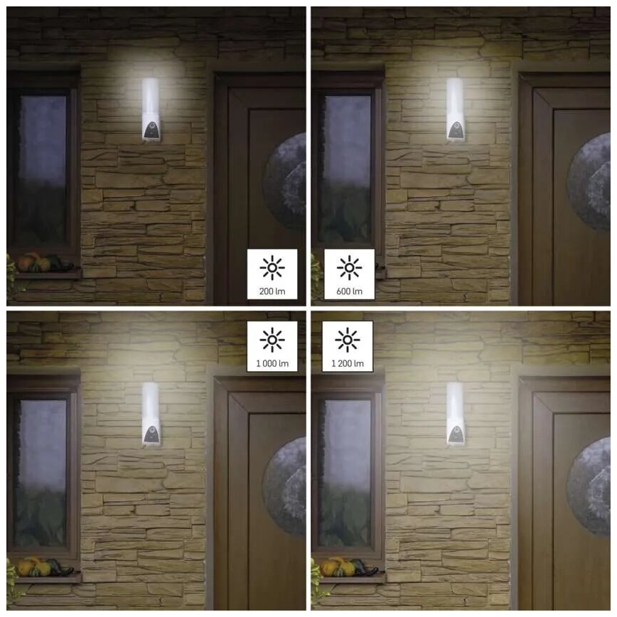 LED Älykäs ulkokamera valolla GoSmart LED/12W/230V IP65 Wi-Fi Tuya valkoinen