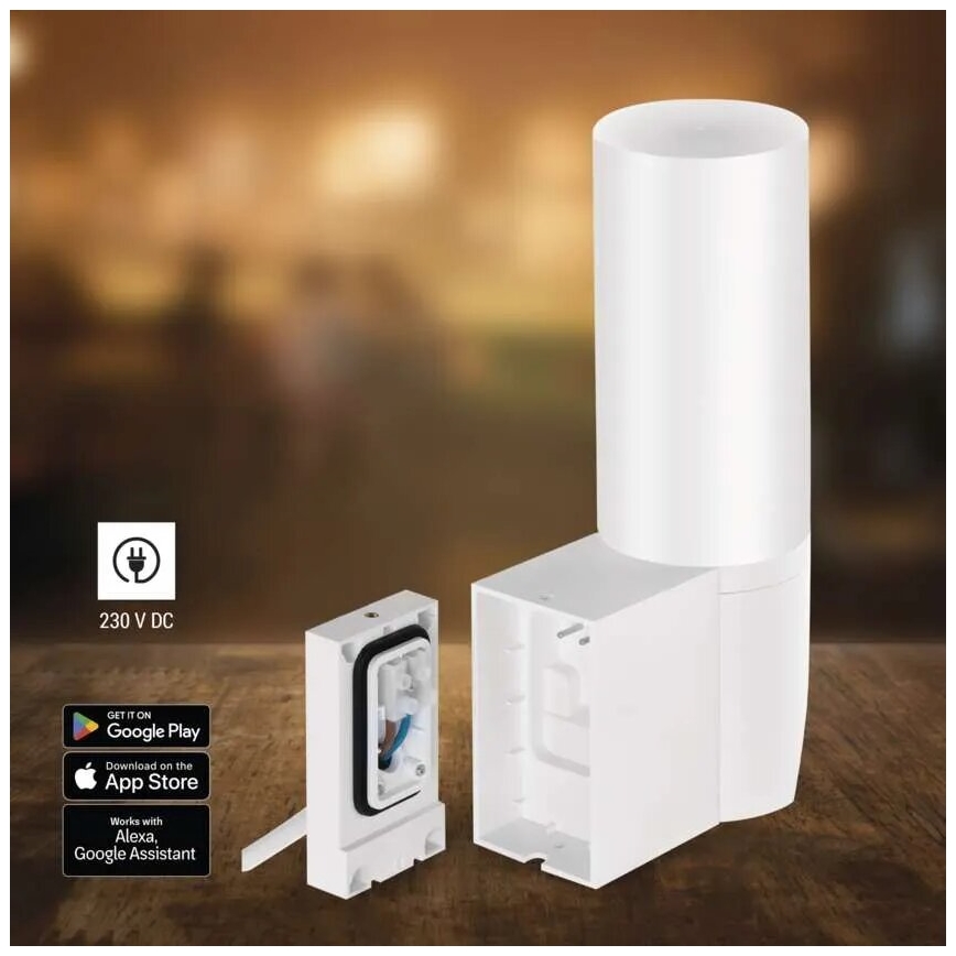 LED Älykäs ulkokamera valolla GoSmart LED/12W/230V IP65 Wi-Fi Tuya valkoinen