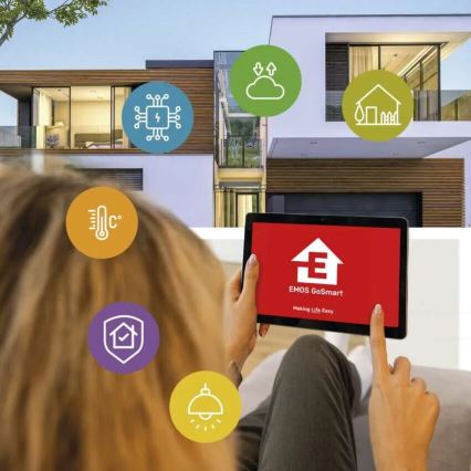 LED Älykäs ulkokamera valolla GoSmart LED/12W/230V IP65 Wi-Fi Tuya valkoinen