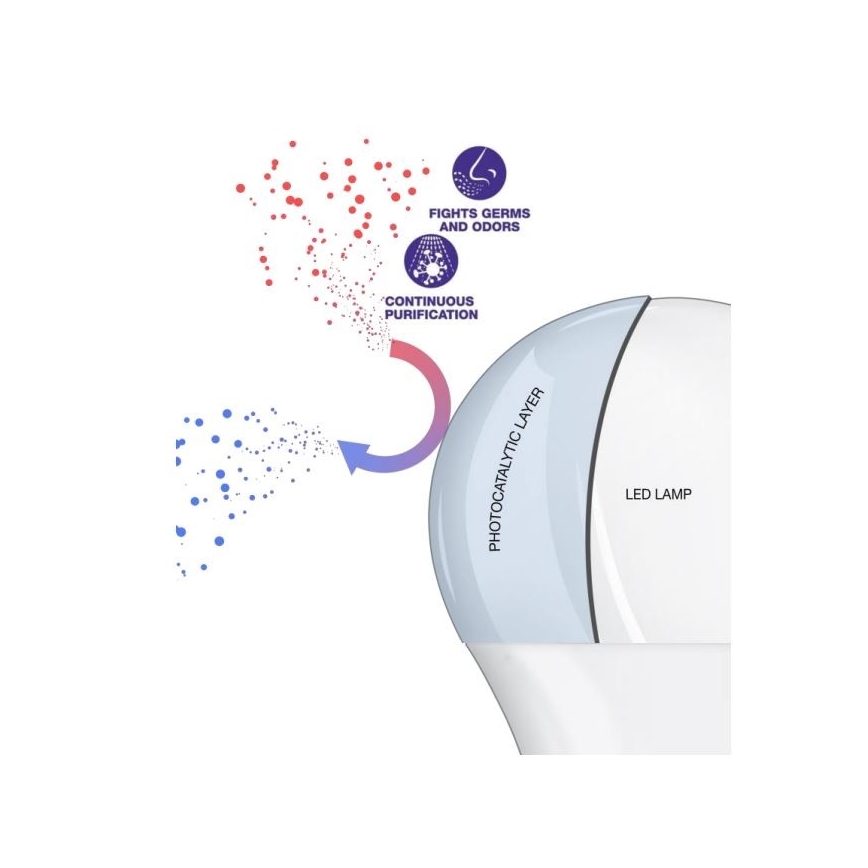 LED Antibakteerinen polttimo A60 E27/8,5W/230V 4000K - Osram