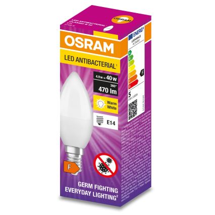 LED Antibakteerinen polttimo B40 E14/4,9W/230V 2700K - Osram