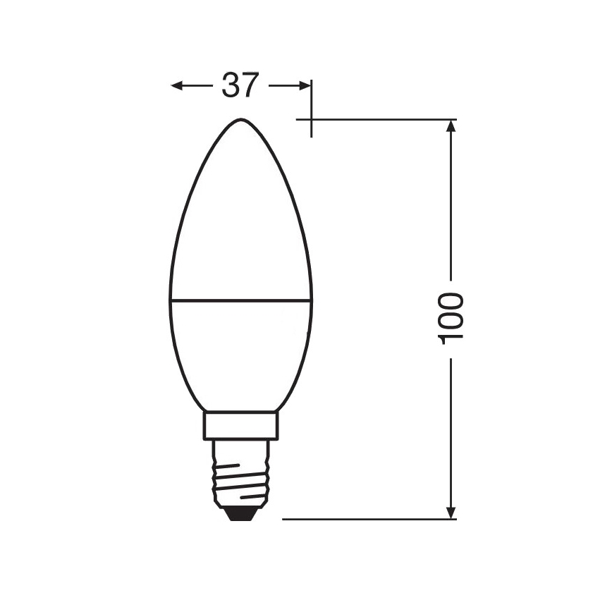 LED Antibakteerinen polttimo B40 E14/4,9W/230V 2700K - Osram