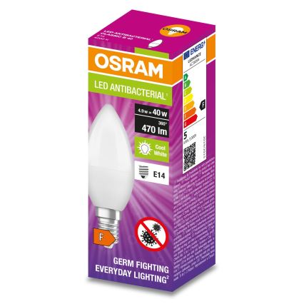 LED Antibakteerinen polttimo B40 E14/4,9W/230V 4000K - Osram