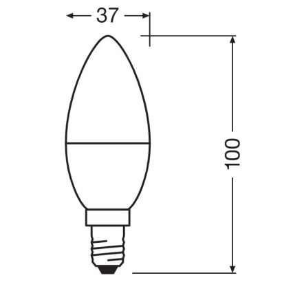 LED Antibakteerinen polttimo B40 E14/4,9W/230V 6500K - Osram