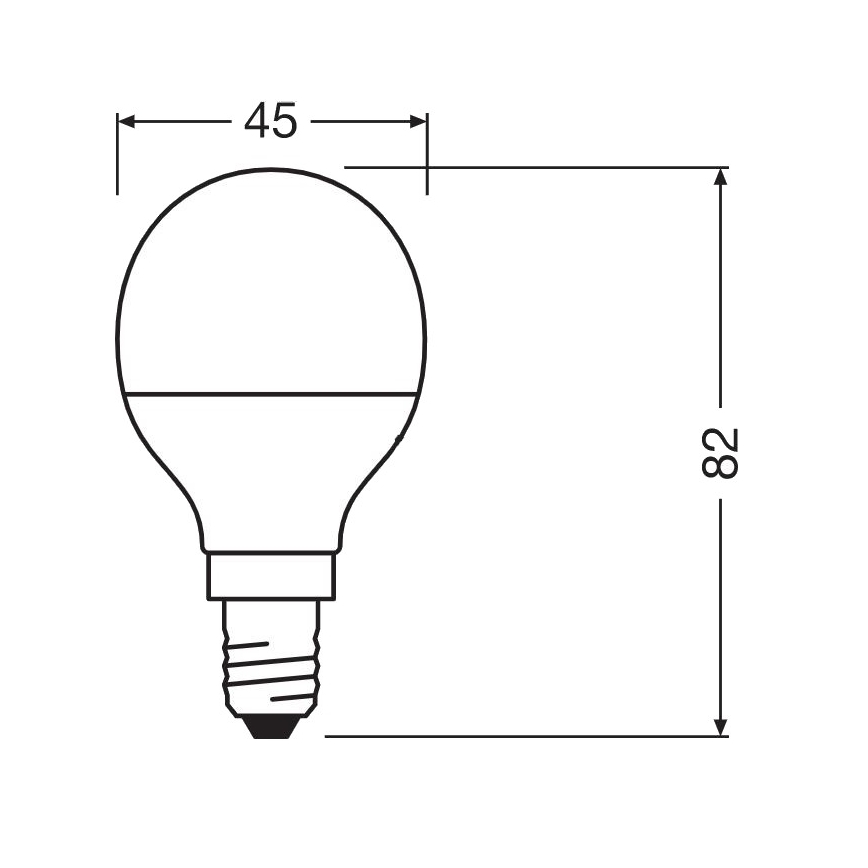 LED Antibakteerinen polttimo P40 E14/4,9W/230V 2700K - Osram