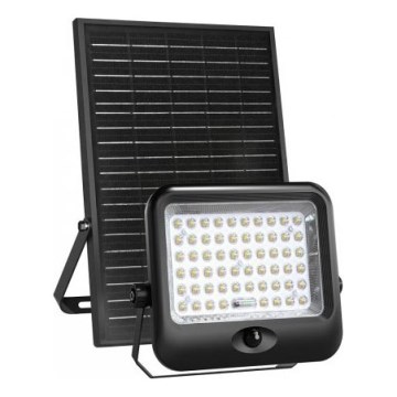 LED-aurinkoheijastin liiketunnistimella MHCS LED/20W/3,2V 3000/4000/6500K IP65 10000 mAh + kaukosäädin