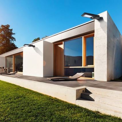 LED aurinkokatuvalo anturilla LED/40W/9,6V IP65 4000K + kaukosäädin