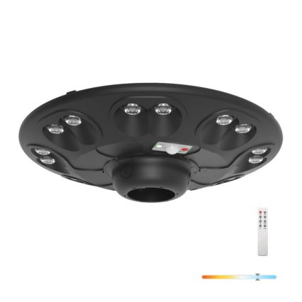 LED-aurinkokatuvalaisin tunnistimella LUVIA LED/15W/3,2V 6500K IP54 5400 mAh + kaukosäädin