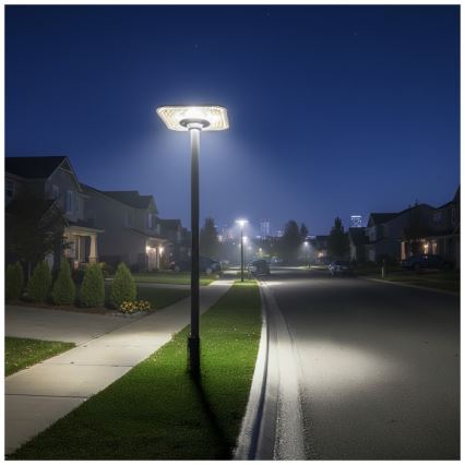 LED-aurinkokennolla varustettu katuvalaisin anturilla SOLSUMI LED/25W/3,2V 3000/4000/6500K IP54 24000 mAh + kaukosäädin