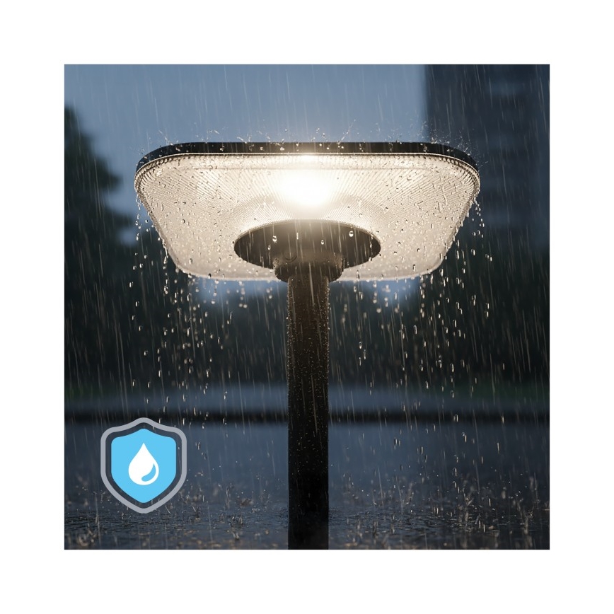 LED-aurinkokennolla varustettu katuvalaisin anturilla SOLSUMI LED/25W/3,2V 3000/4000/6500K IP54 24000 mAh + kaukosäädin
