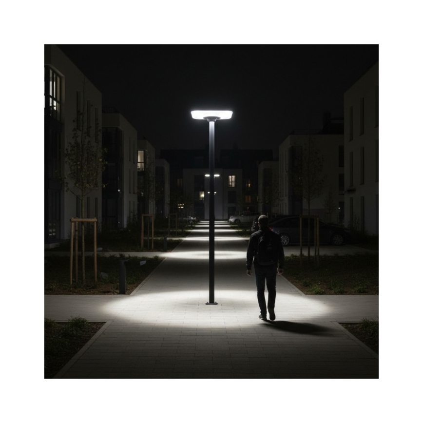LED-aurinkokennolla varustettu katuvalaisin anturilla SOLSUMI LED/25W/3,2V 3000/4000/6500K IP54 24000 mAh + kaukosäädin