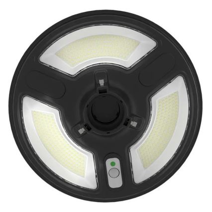 LED aurinkokatuvalo anturilla LED/10W/3,2V 6500K IP65 25000 mAh + kaukosäädin