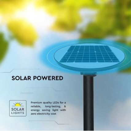 LED aurinkokatuvalo anturilla LED/10W/3,2V 6500K IP65 25000 mAh + kaukosäädin