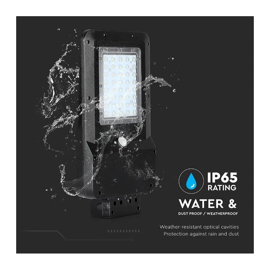 LED aurinkokatuvalo anturilla LED/15W/7,4V 4000K IP65 10800 mAh