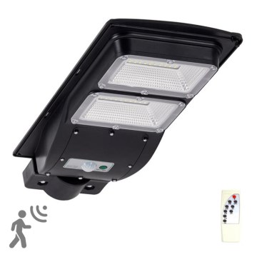 LED aurinkokatuvalo anturilla STREET 2xLED/6W/3,2V 12000 mAh IP65 + kaukosäädin