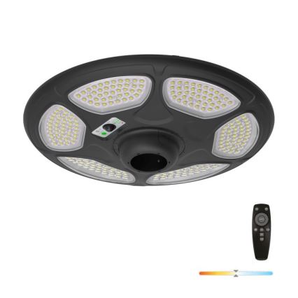 LED-aurinkokatuvalaisin anturilla SOLSUMI LED/25W/3,2V IP54 25000 mAh + kaukosäädin