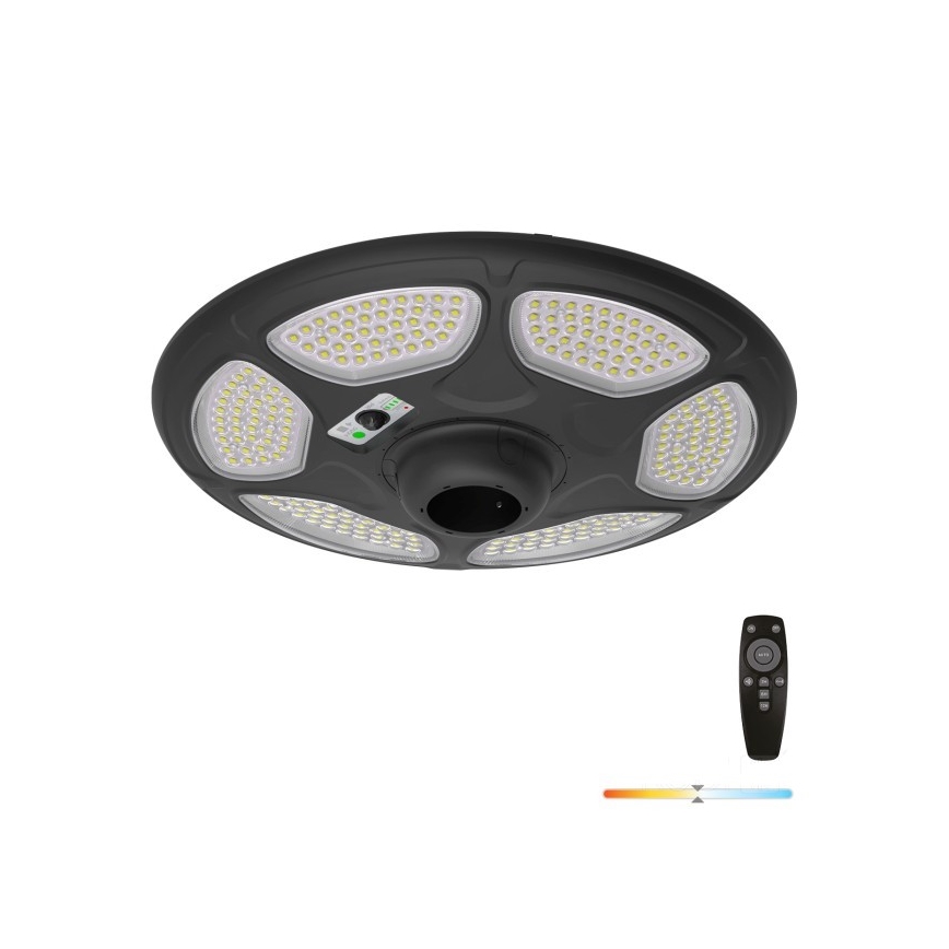 LED-aurinkokatuvalaisin anturilla SOLSUMI LED/25W/3,2V IP54 25000 mAh + kaukosäädin