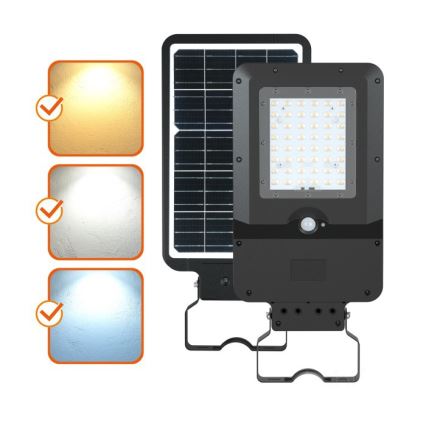 LED aurinkokatuvalo anturilla STREET LED/20W/7,4V 3000/4000/6000K IP65 5400 mAh