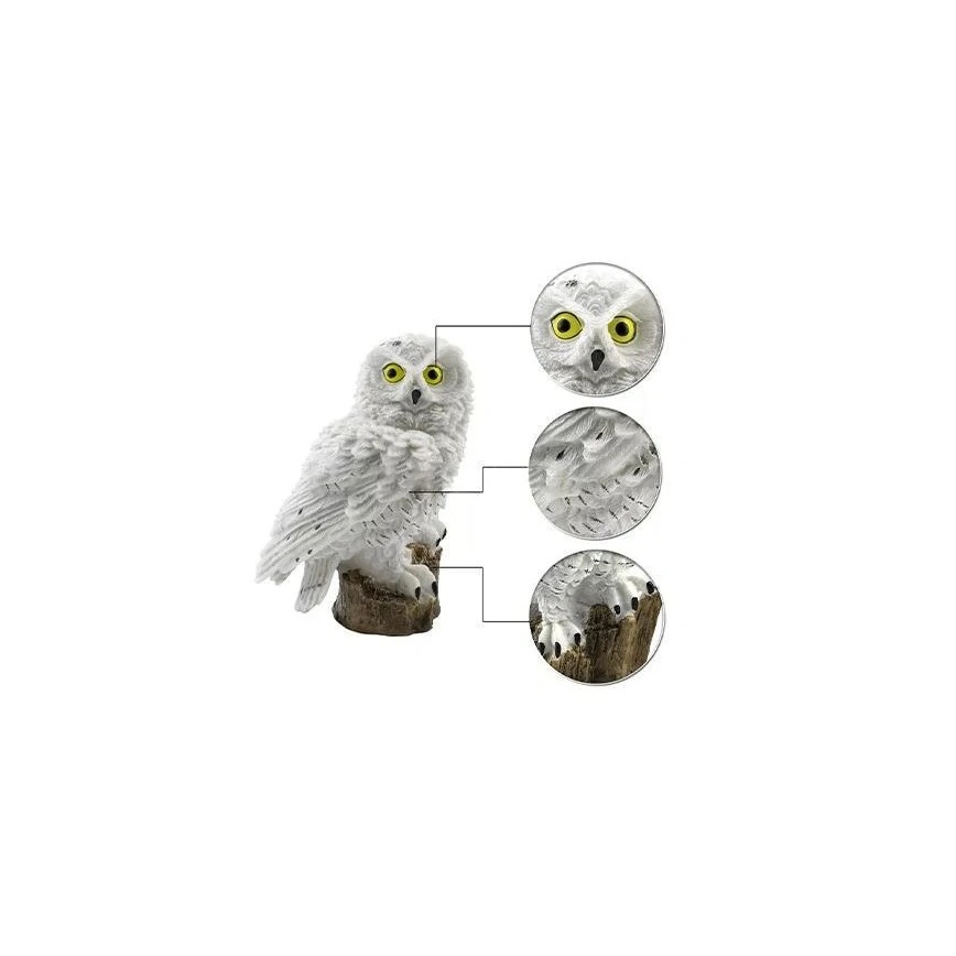 LED-aurinkokoristevalaisin anturilla 6x LED/1,2 V 3000 K 40 cm 600 mAh IP44 pöllö