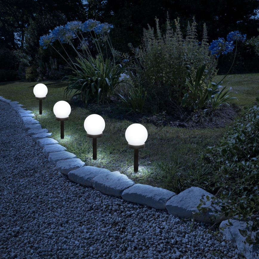 LED aurinkokennovalo LED/1,2V 40mAh IP44 musta