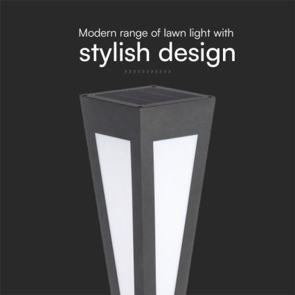 LED aurinkokennovalo LED/2W/3,7V IP65 3000K 2600 mAh musta + kaukosäädin