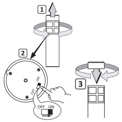 LED aurinkokennovalo MARK LED/1,2V 200 mAh IP44