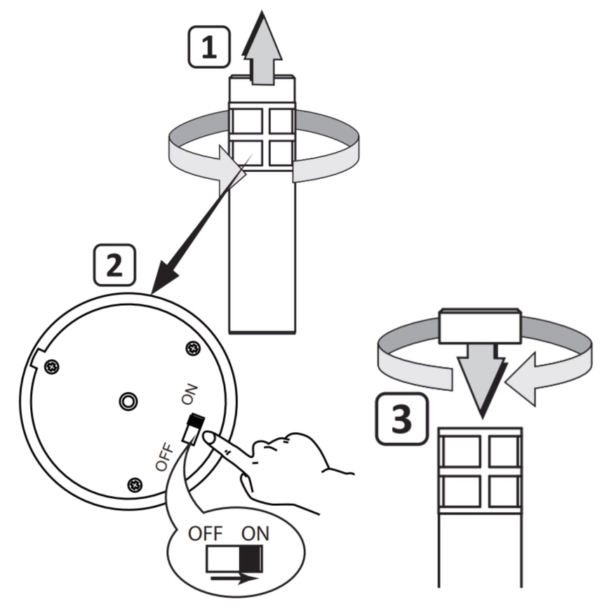 LED aurinkokennovalo MARK LED/1,2V 200 mAh IP44