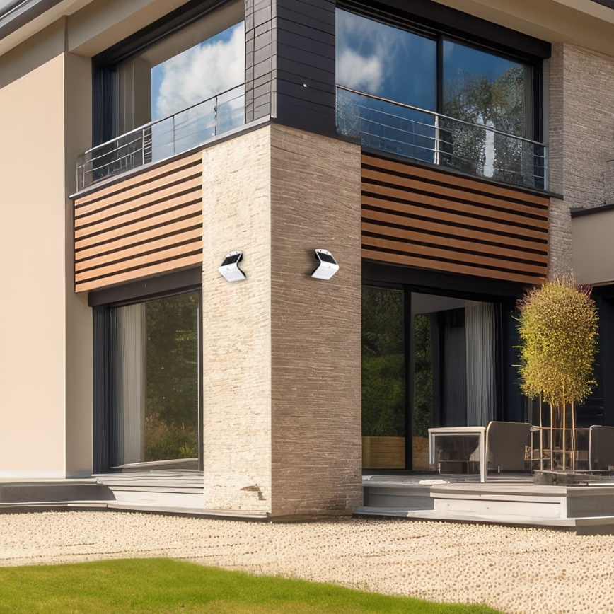 LED aurinkokennovalo liiketunnistimella ja hämäräkytkimellä LED/3,2W/2000 mAh 3,7V IP65