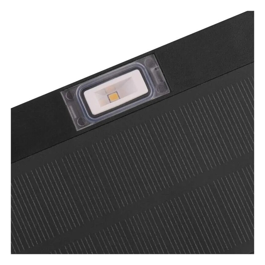 LED aurinkokennovalo liiketunnistimella LED/3,7V 1200mAh 4000K IP65 musta