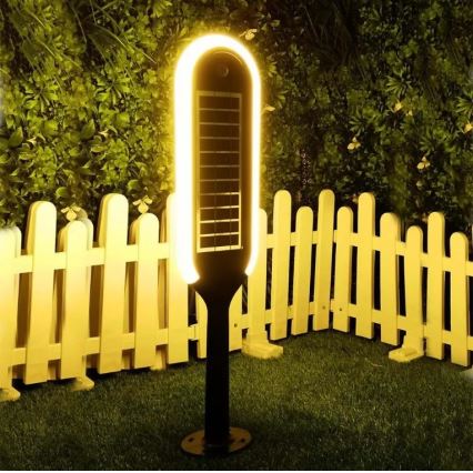 LED aurinkokäyttöinen pylväsvalaisin anturilla BOLLARD LED/5W/5,5V 70 cm 3000K IP65 2000 mAh