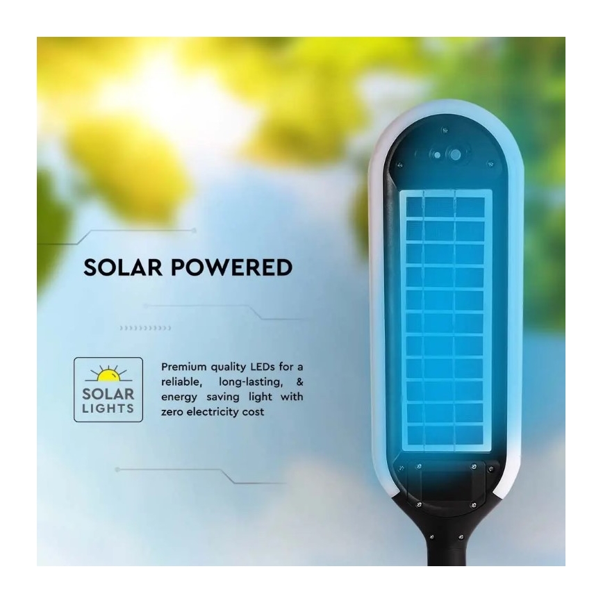 LED aurinkokäyttöinen pylväsvalaisin anturilla BOLLARD LED/5W/5,5V 70 cm 4000K IP65 2000 mAh