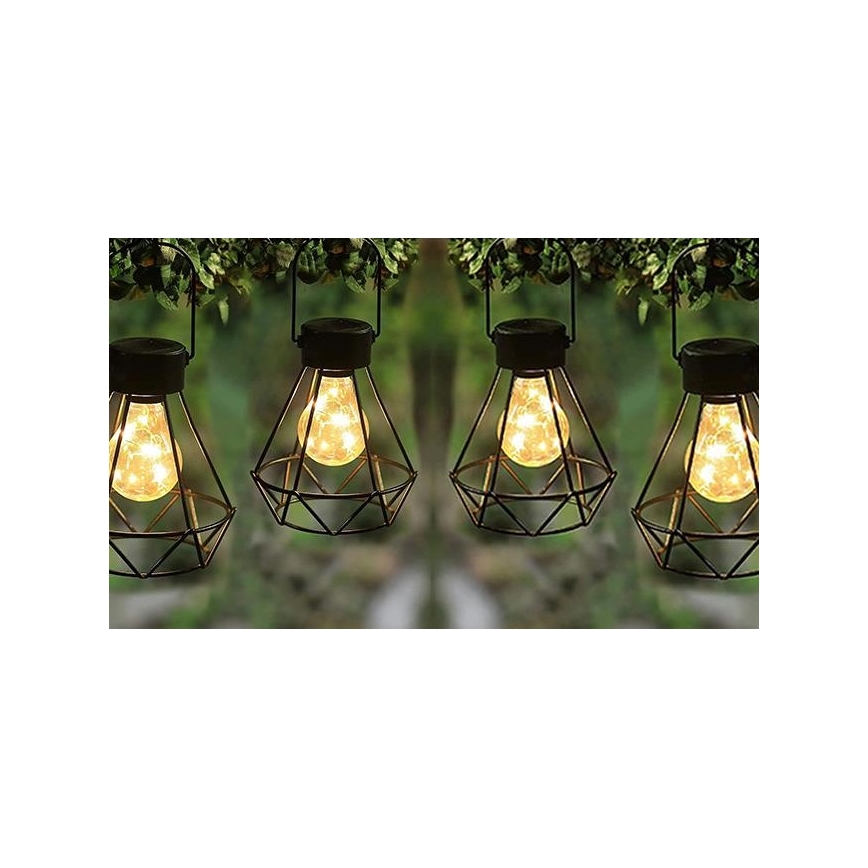 LED aurinkokäyttöinen riippuvalaisin LED/0,1W/1,2V 600 mAh halkaisija 13 cm