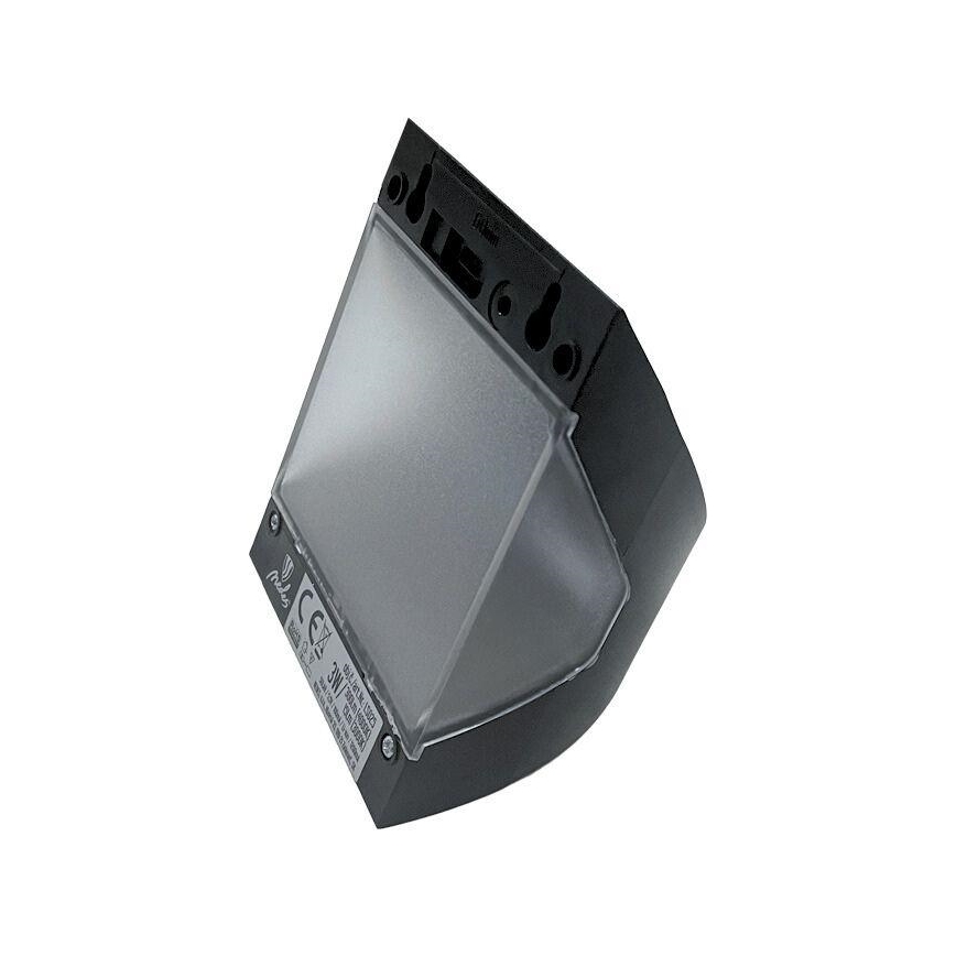 Aurinkokäyttöinen LED-seinävalaisin tunnistimella LED/3W/3,7V 3000/4000K 1200 mAh IP54 musta