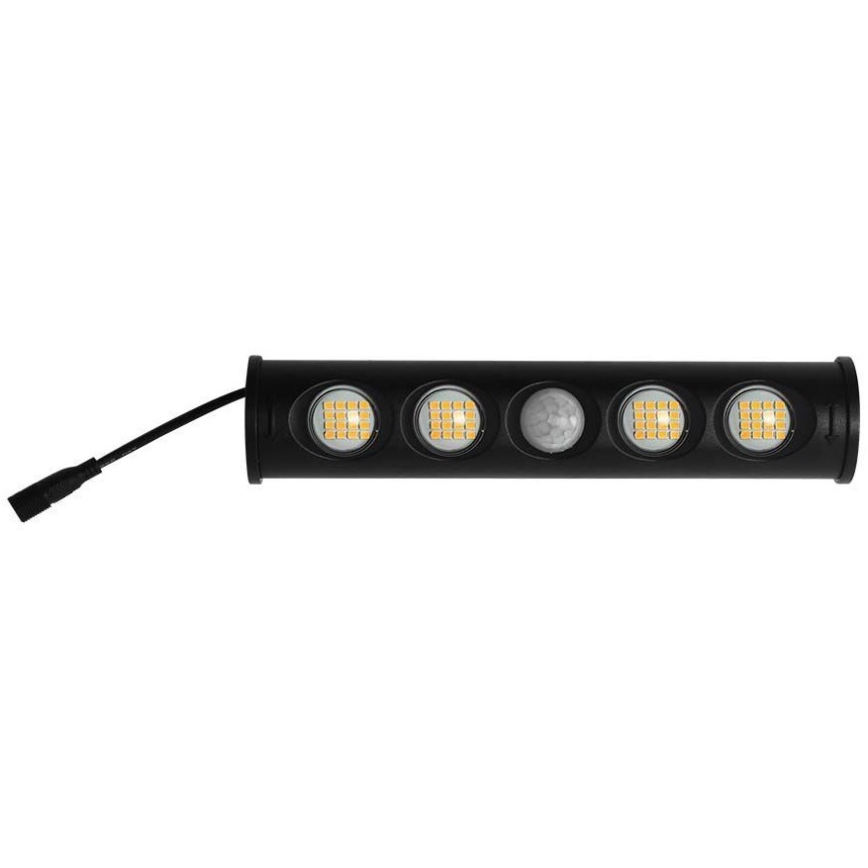 LED aurinkokennoseinävalaisin anturilla LED/8W/3,7V IP65 4000K 4000 mAh