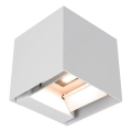 LED-aurinkokäyttöinen seinävalaisin anturilla LED/9W/3,7V 3000/4000/5000K IP65 2600 mAh valkoinen