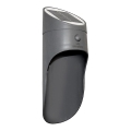 LED aurinkokäyttöinen seinävalaisin anturilla PALESA LED/1W/3,7V IP65 1800 mAh harmaa