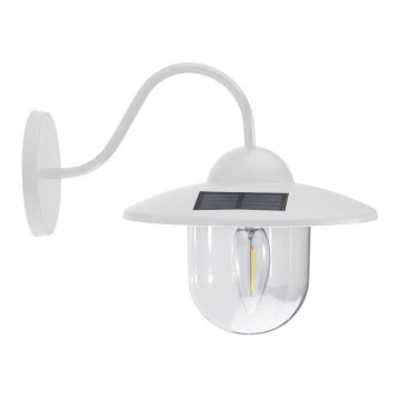 LED aurinkokäyttöinen seinävalaisin LED/0,5W/1,2V 600 mAh IP44 valkoinen