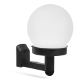 LED aurinkokäyttöinen seinävalaisin LED/1,2V 40mAh IP44 musta