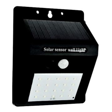 LED aurinkokäyttöinen seinävalaisin sensorilla LED/0,55W/3,7V 1200mAh 6500K IP65