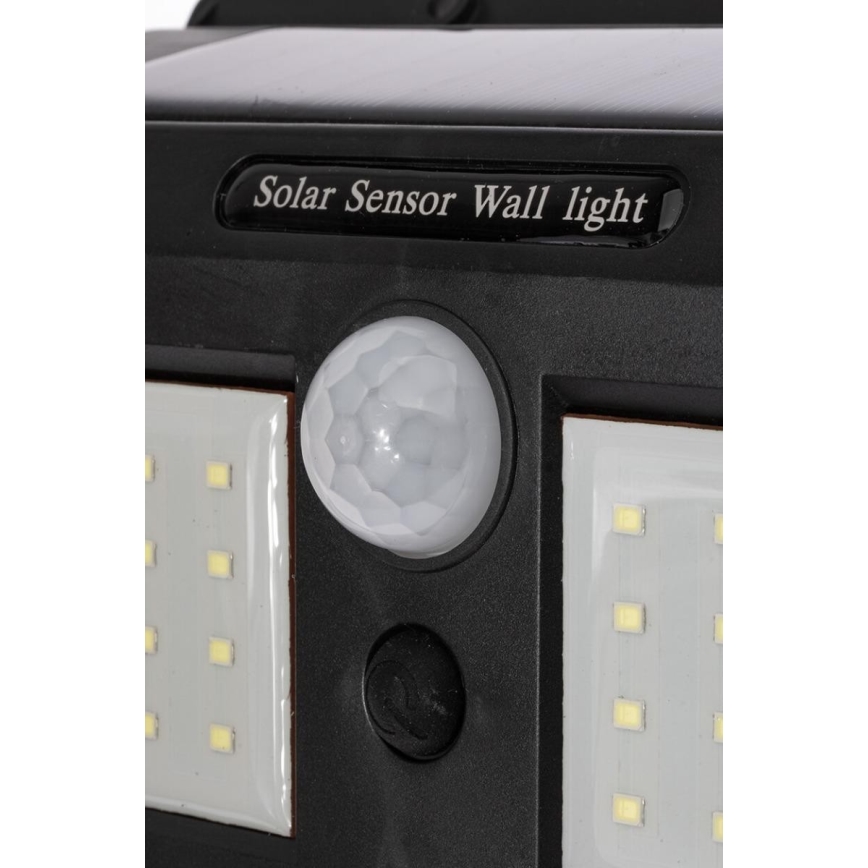 LED-aurinkokäyttöinen seinävalaisin tunnistimella LED/1,2W/3,7V 1200 mAh IP44