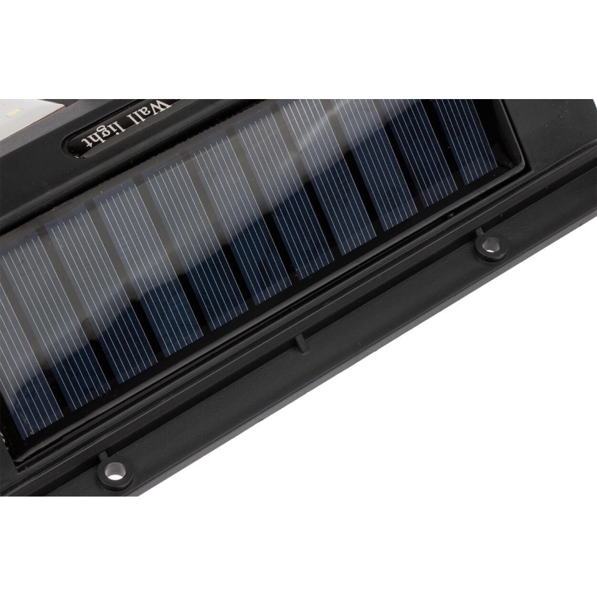 LED-aurinkokäyttöinen seinävalaisin tunnistimella LED/1,2W/3,7V 1200 mAh IP44