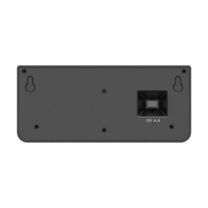 LED-aurinkokäyttöinen seinävalaisin tunnistimella LINK LED/5W/3,7V 2000 mAh IP65 musta